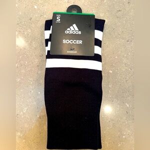 NWT Adidas Black & White Socks for soccer (over the calf style). Small size